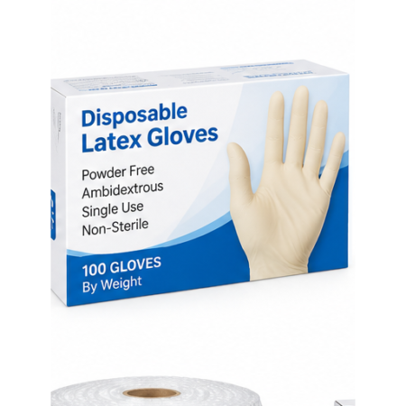 Latex Gloves – 4 mil, 10 × 100/Case, S–XL