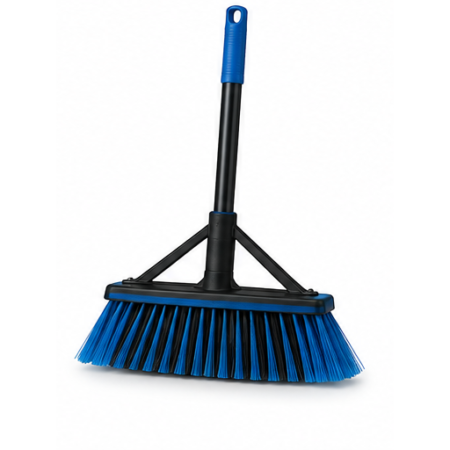 Ryno Heavy-Duty Complete Broom – 24 in, Blue/Black