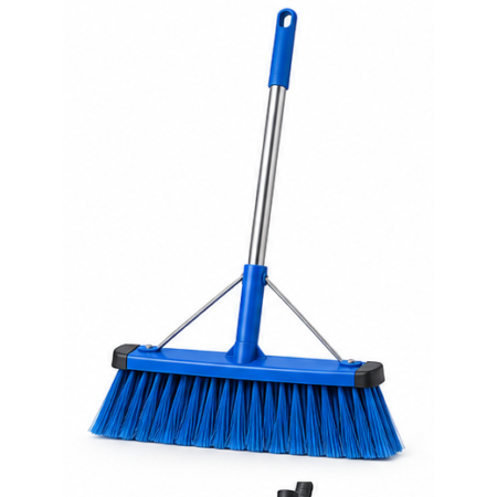Ryno Heavy-Duty Soft-Flagged Broom – 24 in, Blue