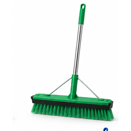 Green Squeegee Broom – 24 in with 60 in Metal Handle