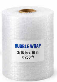 Bubble Wrap – 3/16 in, 16 in × 250 ft Roll