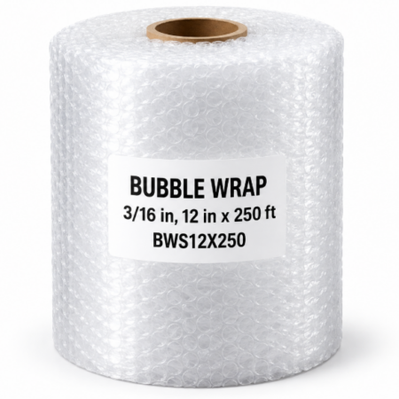Bubble Wrap – 3/16 in, 12 in × 250 ft Roll