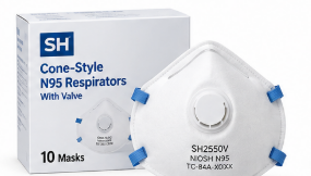 Cone-Style Valved N95 Masks – 10/Box, 12 Boxes/Case