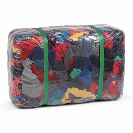 Premium Color Fleece Wiping Rags – 25 lb