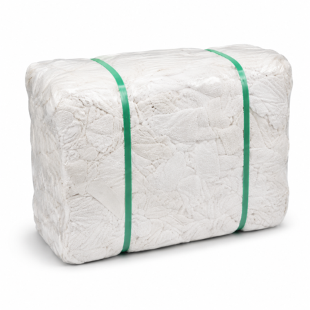 Premium White Towel Wiping Rags – 25 lb
